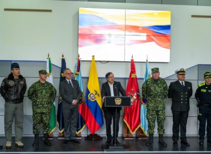 Presidente Petro anuncia la nueva cúpula de las Fuerzas Militares y de Policía