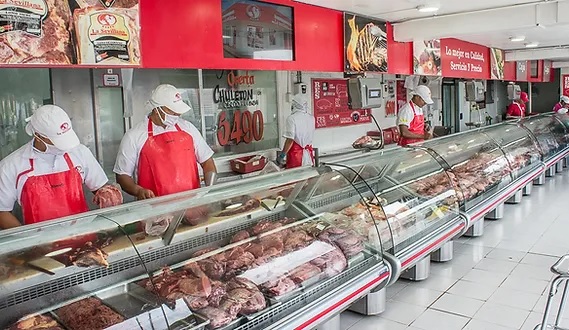 Imagen de vitrinas de carne llenas en Colombia porque nadie compra por los precios tan elevadosRadio Panamericana de Colombia, ciudad de Girardot - Prodradial 