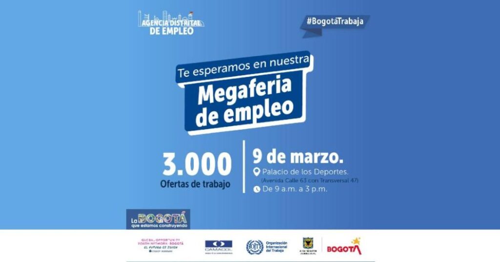 Este jueves hay megaferia de Empleo en Bogotá con más de 3.000 vacantes