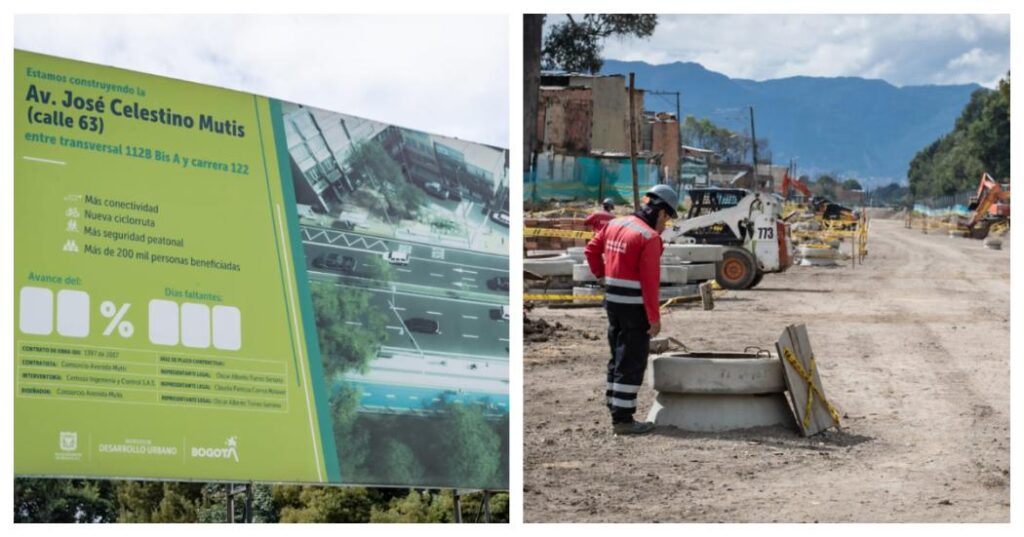 Con un porcentaje de ejecución de obra del 46,4%, avanza la obra de la avenida José Celestino Mutis, ubicada en la calle 63 desde la carrera 114 hasta la carrera 122, que permitirá una conexión directa al Aeropuerto Internacional el Dorado, mejorando la accesibilidad desde el occidente de la ciudad y los tiempos de viaje en la movilidad en la calle 80 y la calle 13.